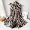 Radiant Abbey Black Printed Chiffon Scarf - Drape Pakistan