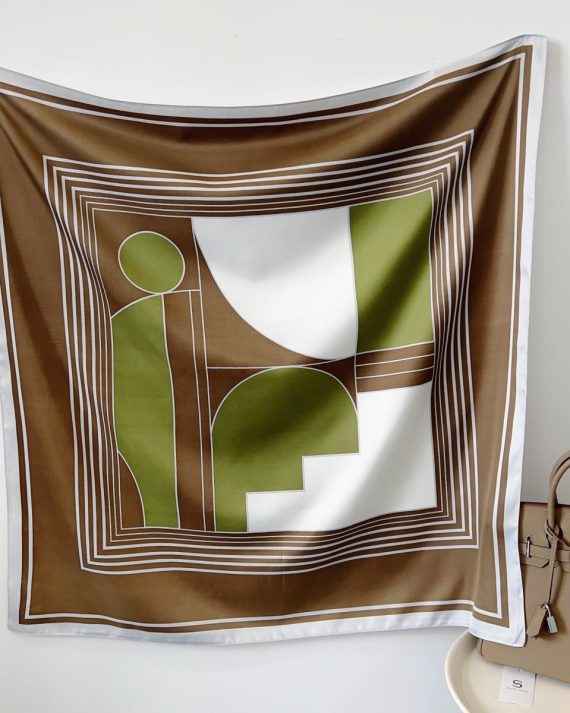 Luxe Anthil Brown Head Scarf - Drape Pakistan