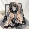 Radiant Arctic Peach Printed Cotton Scarf - Drape Pakistan