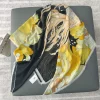 Luxury Arylide Yellow Square Scarf 130x130 - Drape Pakistan