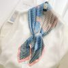 Graceful Bismark Blue Head Scarf - Drape Pakistan
