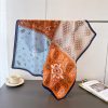 Majestic Bourbon Brown Satin Hair Scarf - Drape Pakistan