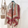 Classic Brich Pink Square Scarf 130x130 - Drape Pakistan