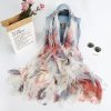 Chic Bronco Dust Printed Chiffon Scarf - Drape Pakistan