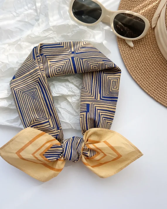 Timeless Burly Mango Pure Cotton Bandana - Drape Pakistan