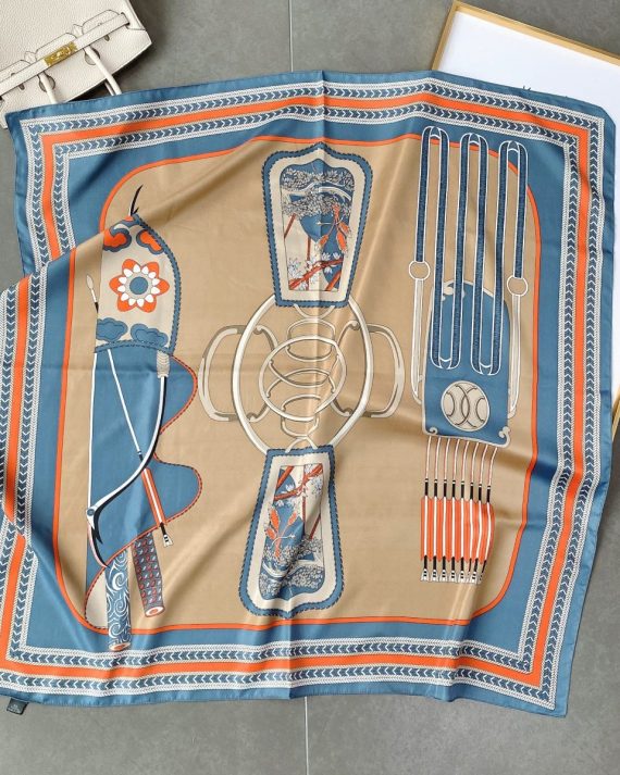 Opulent Capital Blue Head Scarf - Drape Pakistan