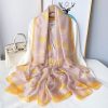Timeless Cavern Pink Printed Chiffon Scarf - Drape Pakistan