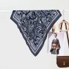 Timeless Comet Black Satin Hair Scarf - Drape Pakistan