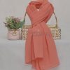 Luxe Coral Tree Niqab Set Instant Georgette Hijab - Drape Pakistan