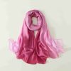 Classic Cotton Candy Printed Silk Scarf - Drape Pakistan