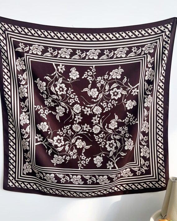 Luxe Dark Purple Head Scarf - Drape Pakistan