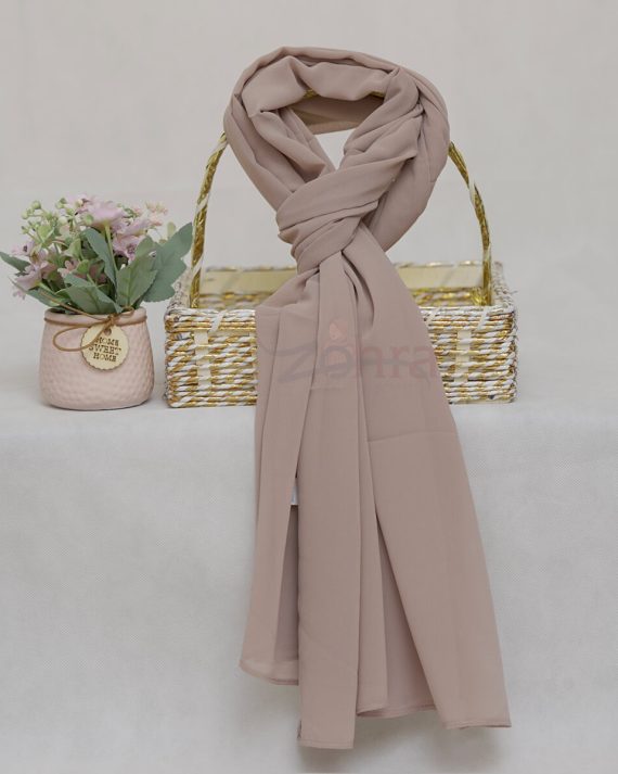 Premium Georgette Chiffon Clam Shell Hijab - Drape Pakistan