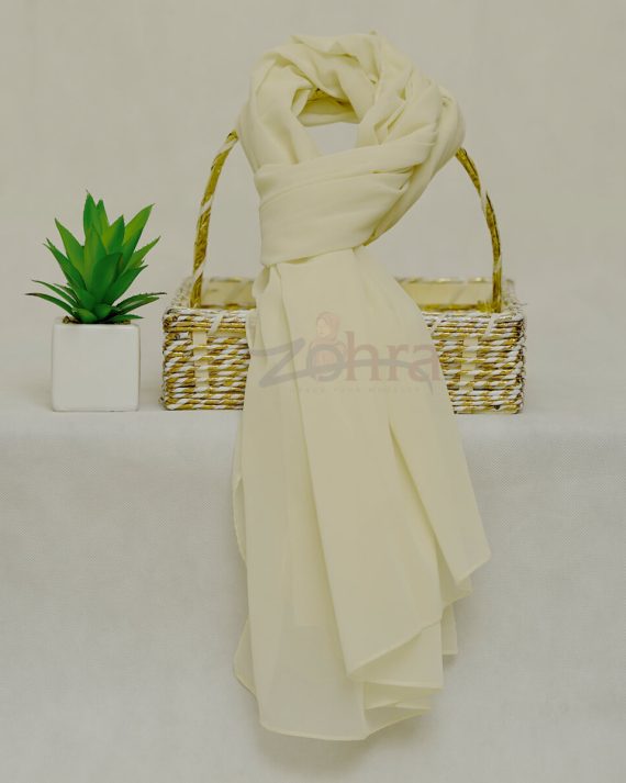 Timeless Georgette Chiffon Winter Hazel Hijab - Drape Pakistan