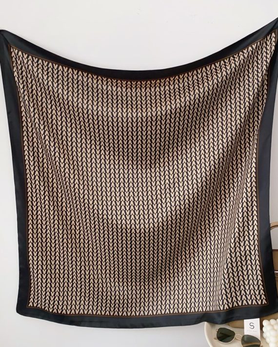 Premium Gunmetal Black Head Scarf - Drape Pakistan