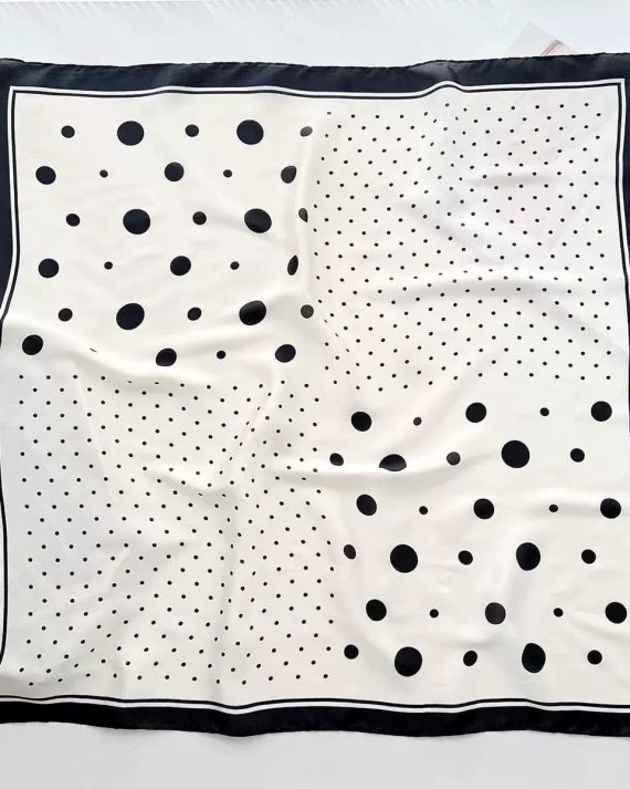 Exclusive Harp White Satin Hair Scarf - Drape Pakistan