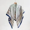 Radiant Heathered Cream Square Scarf 130x130 - Drape Pakistan