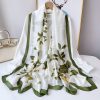 Opulent Hemlock Printed Silk Scarf - Drape Pakistan