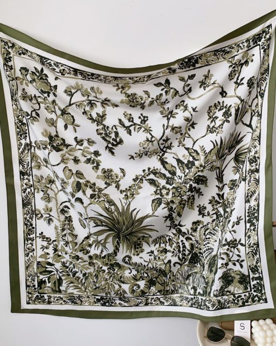 Majestic Hemlock Green Head Scarf - Drape Pakistan