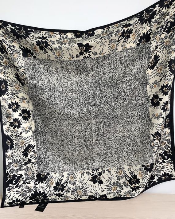 Exquisite Kuroi Black Head Scarf - Drape Pakistan