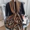 Premium Limed Spruce Printed Silk Scarf - Drape Pakistan