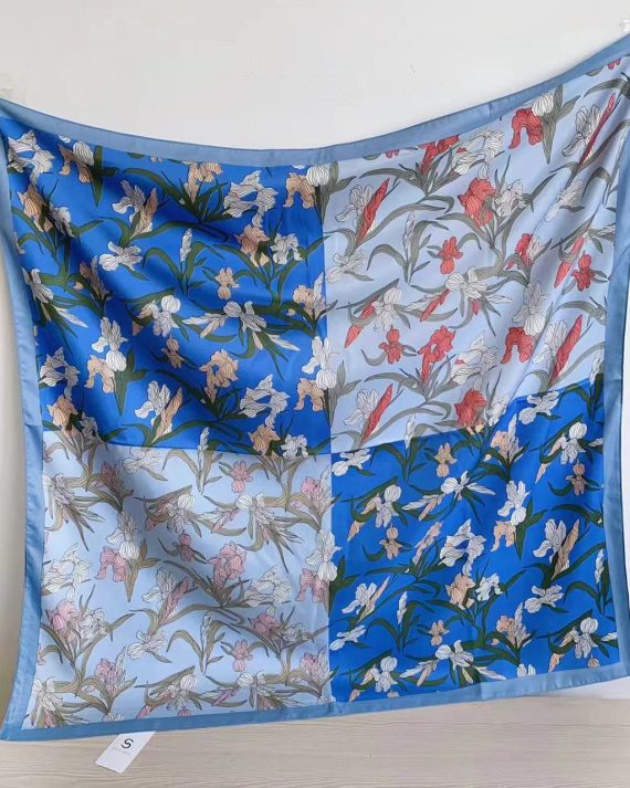 Luxury Mimesia Blue Head Scarf - Drape Pakistan
