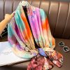 Premium Ode to Green Printed Silk Scarf - Drape Pakistan