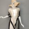 Exclusive Olive Martini Silk Cape Shawl - Drape Pakistan
