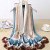 Majestic Oyster Vanilla Printed Silk Scarf - Drape Pakistan