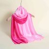 Radiant Persian Pink Printed Silk Scarf - Drape Pakistan