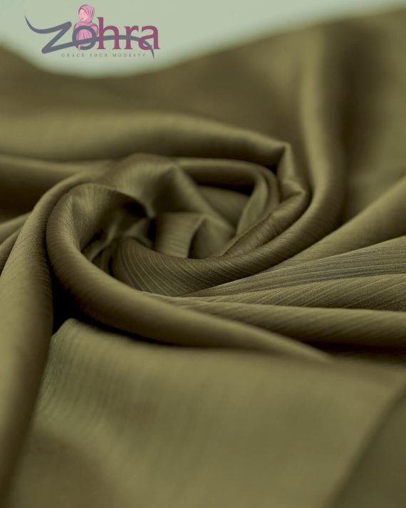 Majestic Silk Muddy Green Hijab - Drape Pakistan