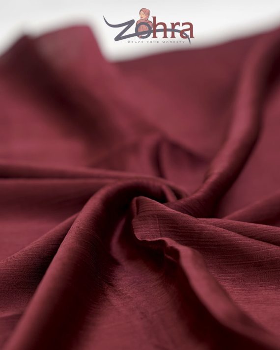 Sophisticated Silk Wine Berry Hijab - Drape Pakistan