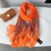 Premium Sinopia Printed Chiffon Scarf - Drape Pakistan
