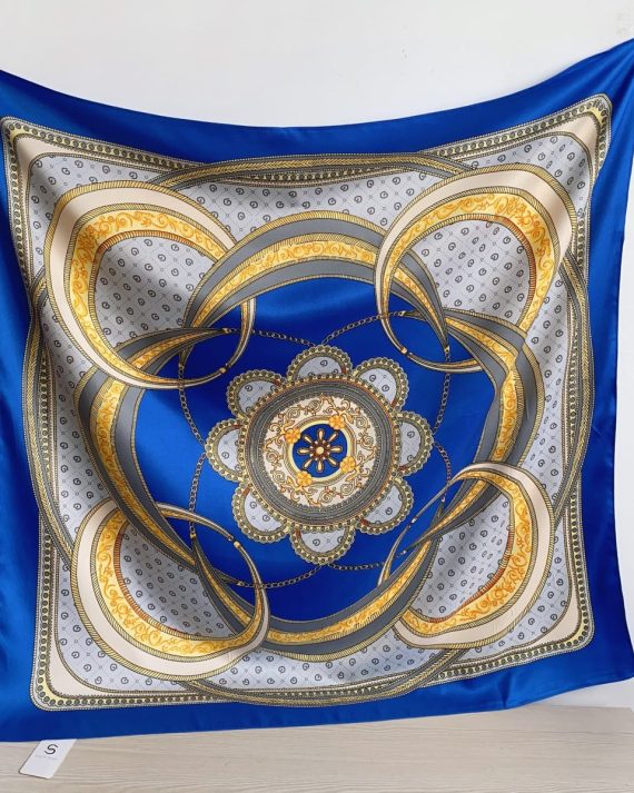 Timeless Smalt Blue Head Scarf - Drape Pakistan