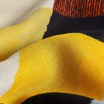Exclusive Sunglow Printed Cotton Scarf - folded detail