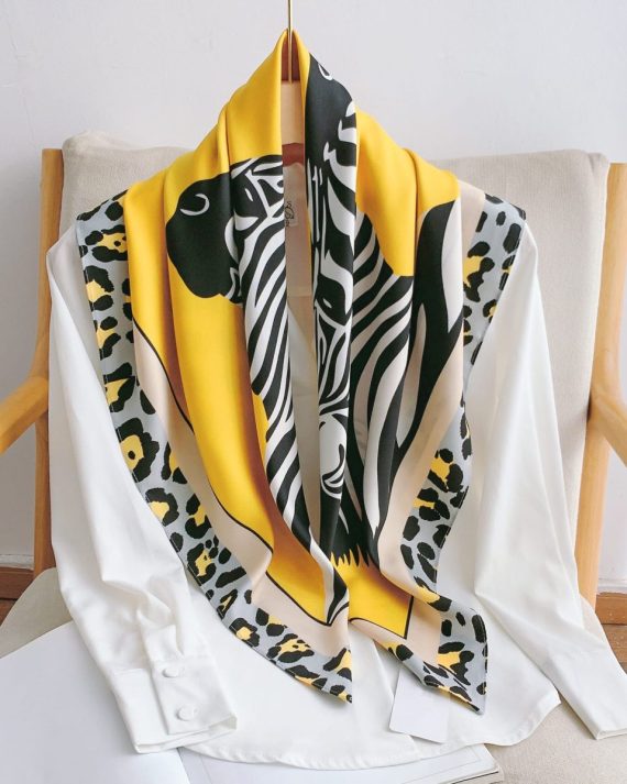 Exquisite Tobacco Brown Head Scarf - Drape Pakistan
