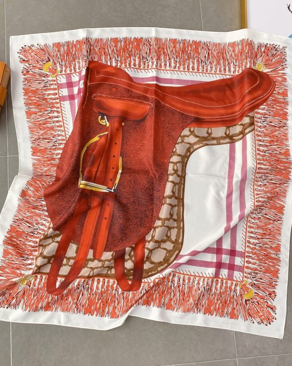 Luxury Red Rubick Head Scarf - Drape Pakistan
