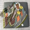 Timeless Wattle Yellow Square Scarf 130x130 - Drape Pakistan