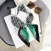 Graceful Meadow Green Satin Hair Scarf - Drape Pakistan